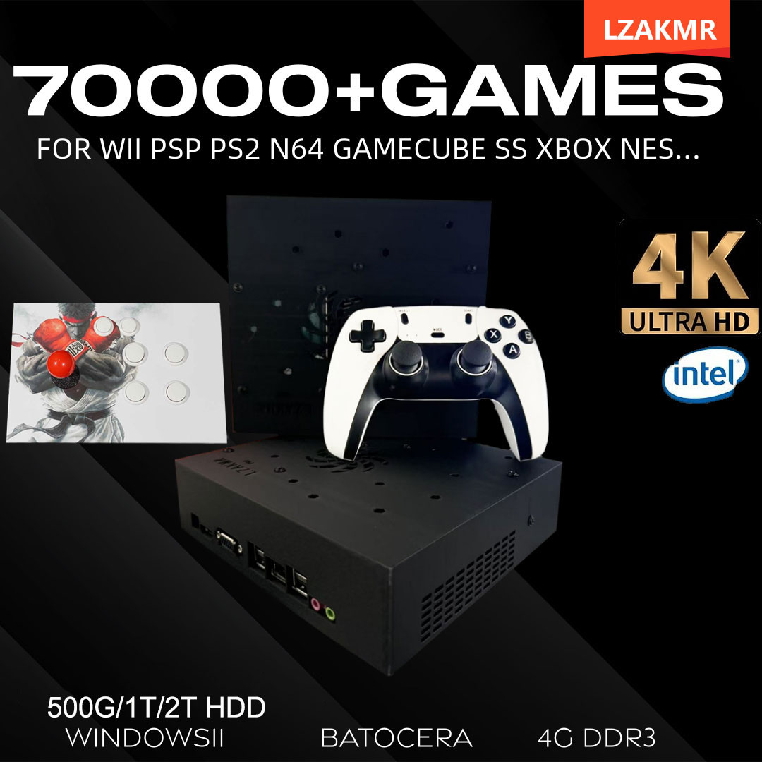 Retro Gaming Tv - Retro Gaming Console 70000+ Games 2TB