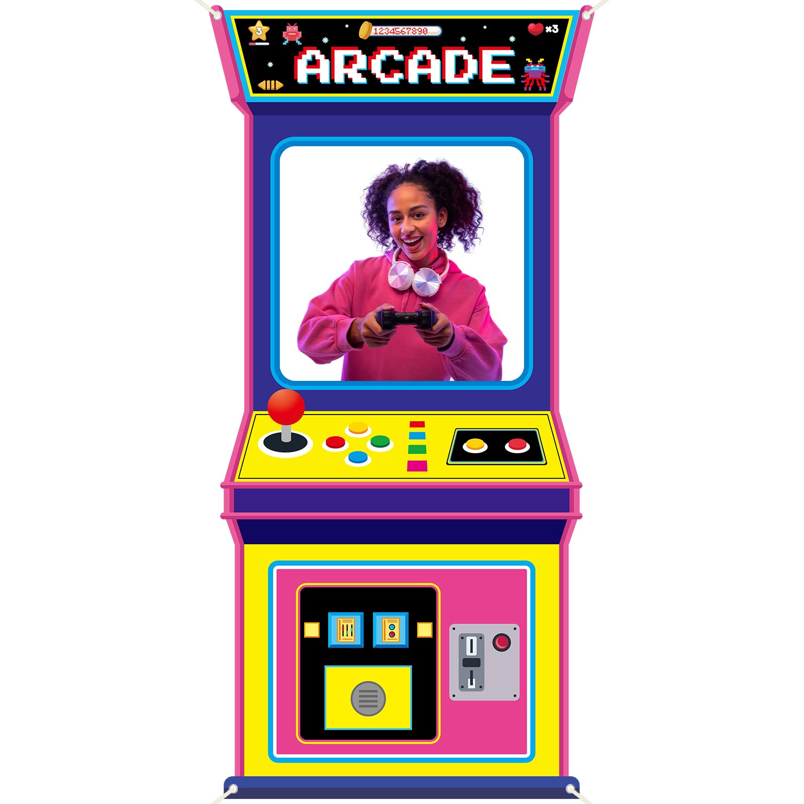 Retro Video Gaming Fabric Arca - Retro Gaming Decor ulasan dan harga