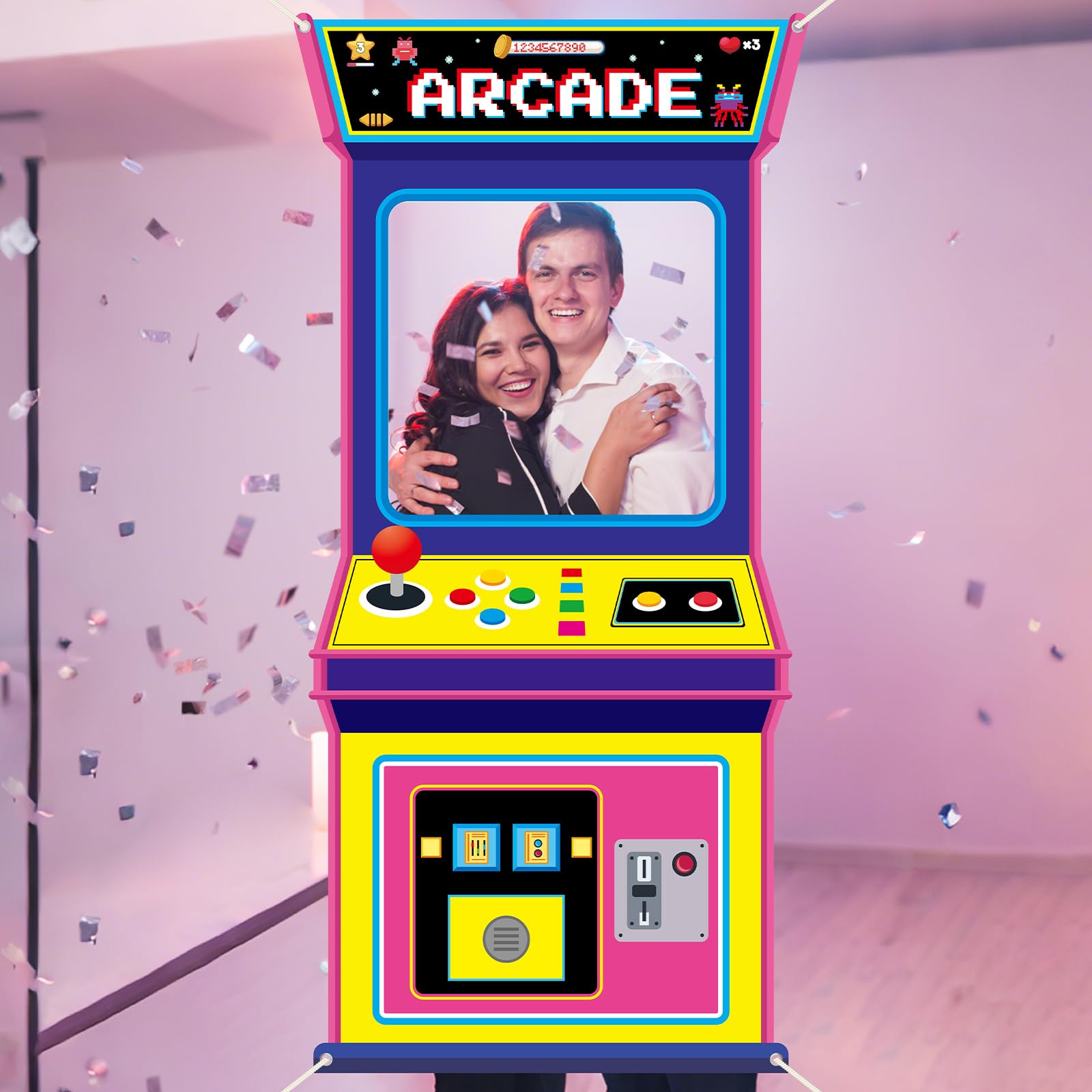 Retro Video Gaming Fabric Arca - Retro Gaming Decor ulasan dan harga