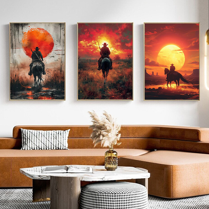 Classic Retro Game Cowboy Char - Retro Gaming Decor ulasan dan harga