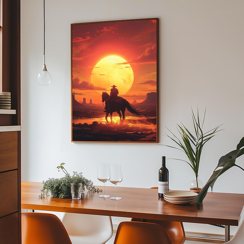 Classic Retro Game Cowboy Char - Retro Gaming Decor ulasan dan harga