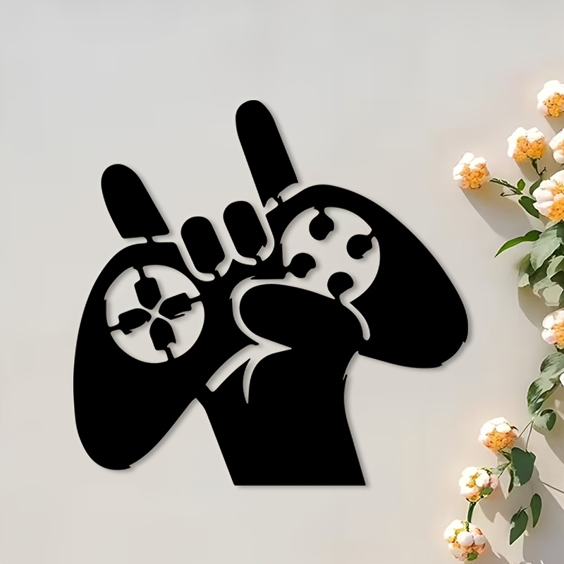 Retro Gaming Hand Metal Wall A - Retro Gaming Decor ulasan dan harga