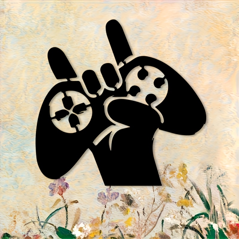 Retro Gaming Hand Metal Wall A - Retro Gaming Decor ulasan dan harga