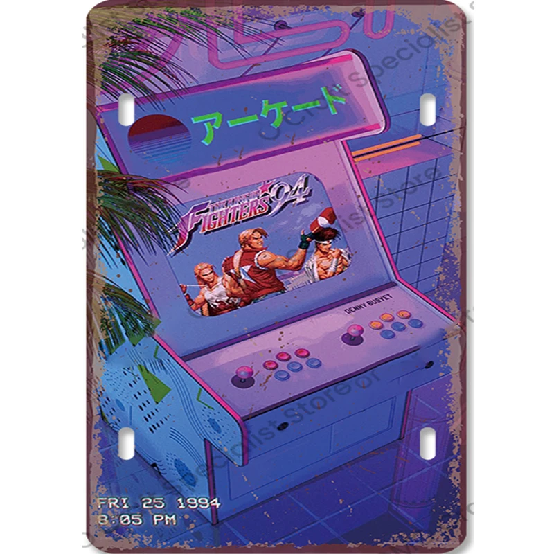 Vintage Gaming Metal Sign Retr - Retro Gaming Tv ulasan dan harga