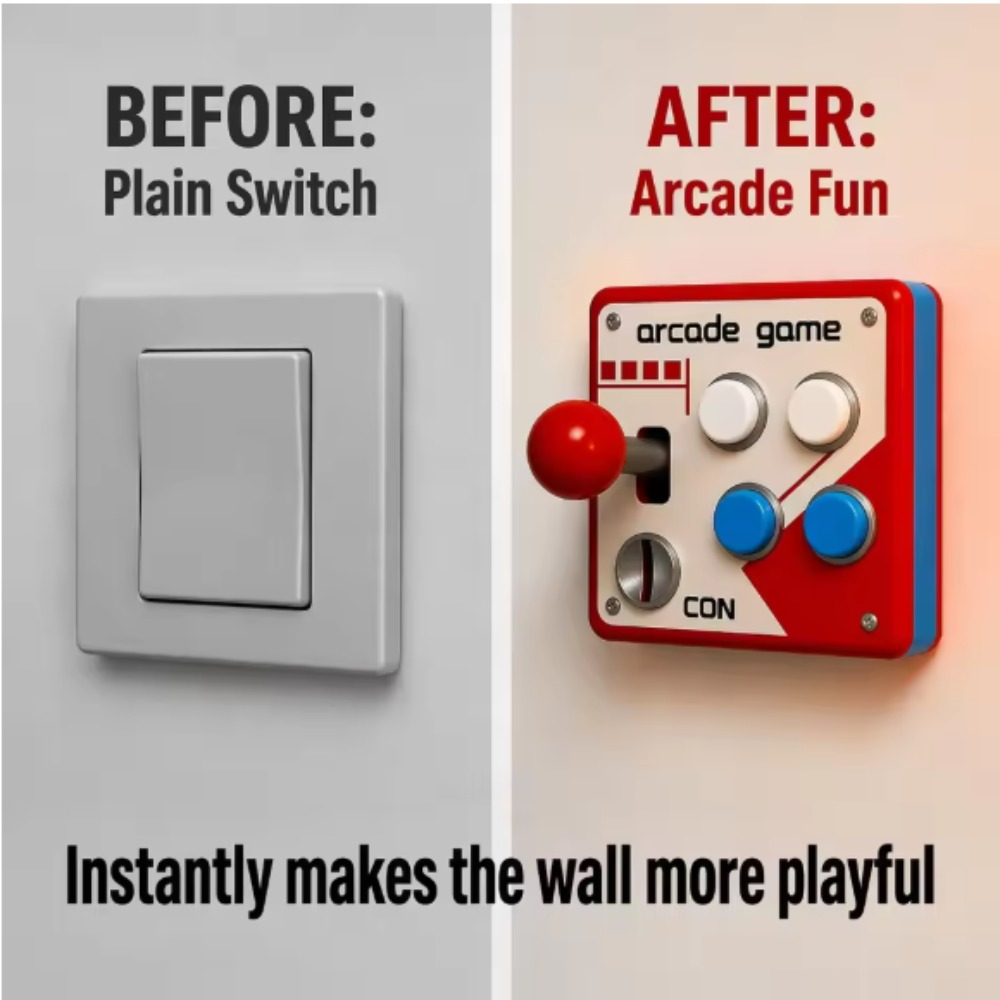 Retro Arcade Joystick Switch P - Retro Gaming Decor ulasan dan harga