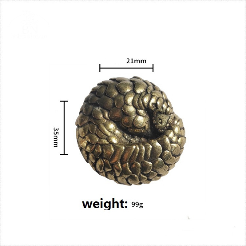 Solid Brass Spherical Pangolin - Retro Gaming Decor ulasan dan harga