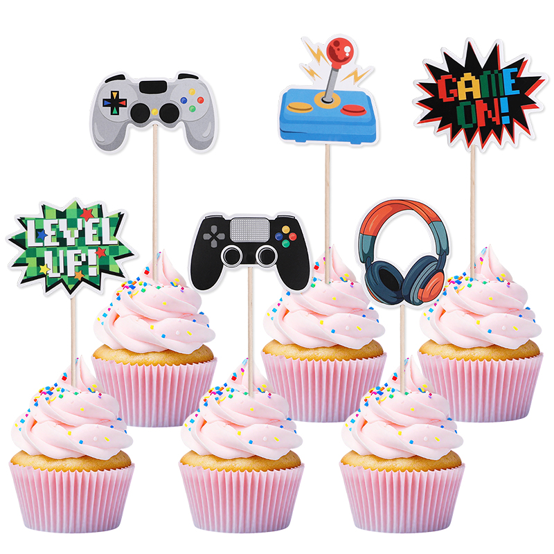 13Pcs Video Retro Game Cake To - Retro Gaming Decor ulasan dan harga