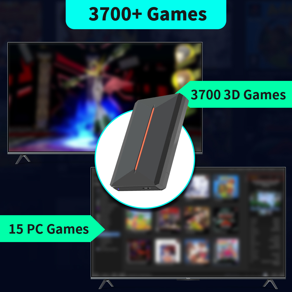 Launchbox OS 500GB Portable Ga - Retro Gaming Tv ulasan dan harga
